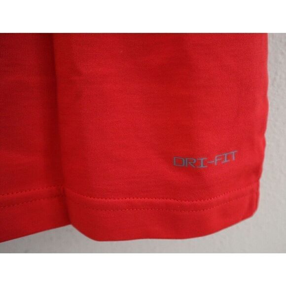 Jordan DQ7910-657 Women's Sz Medium Red Short Sleeve Polo Shirt - Picture 7 of 10